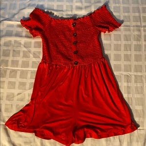 Red romper